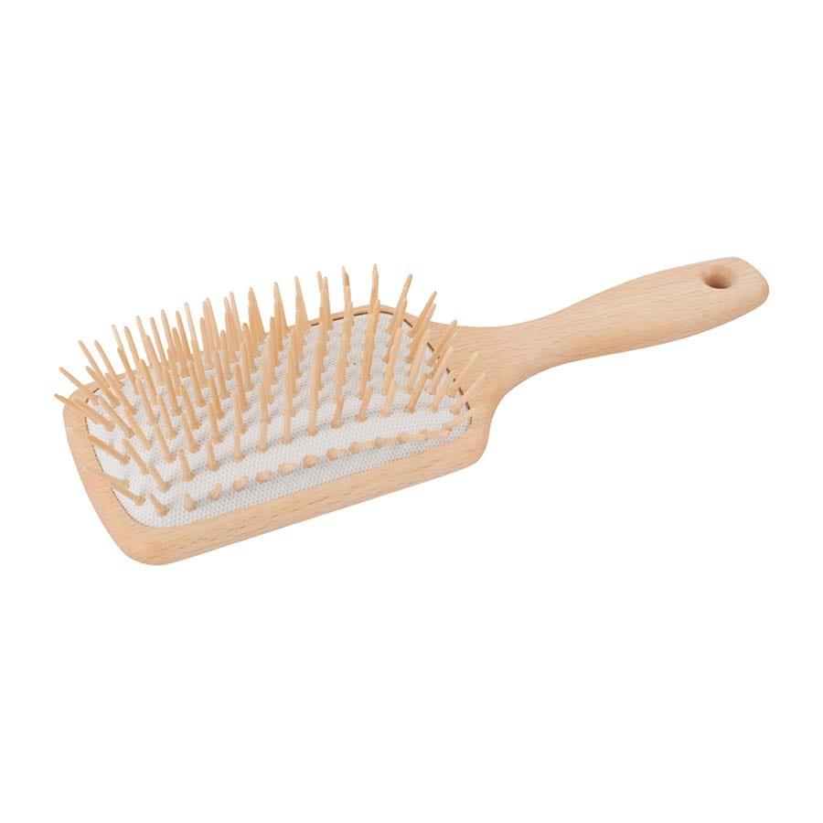 large natural hairbrush rectangular shape