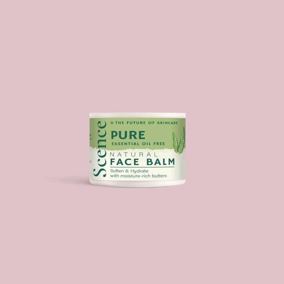 gentle face balm on pink background