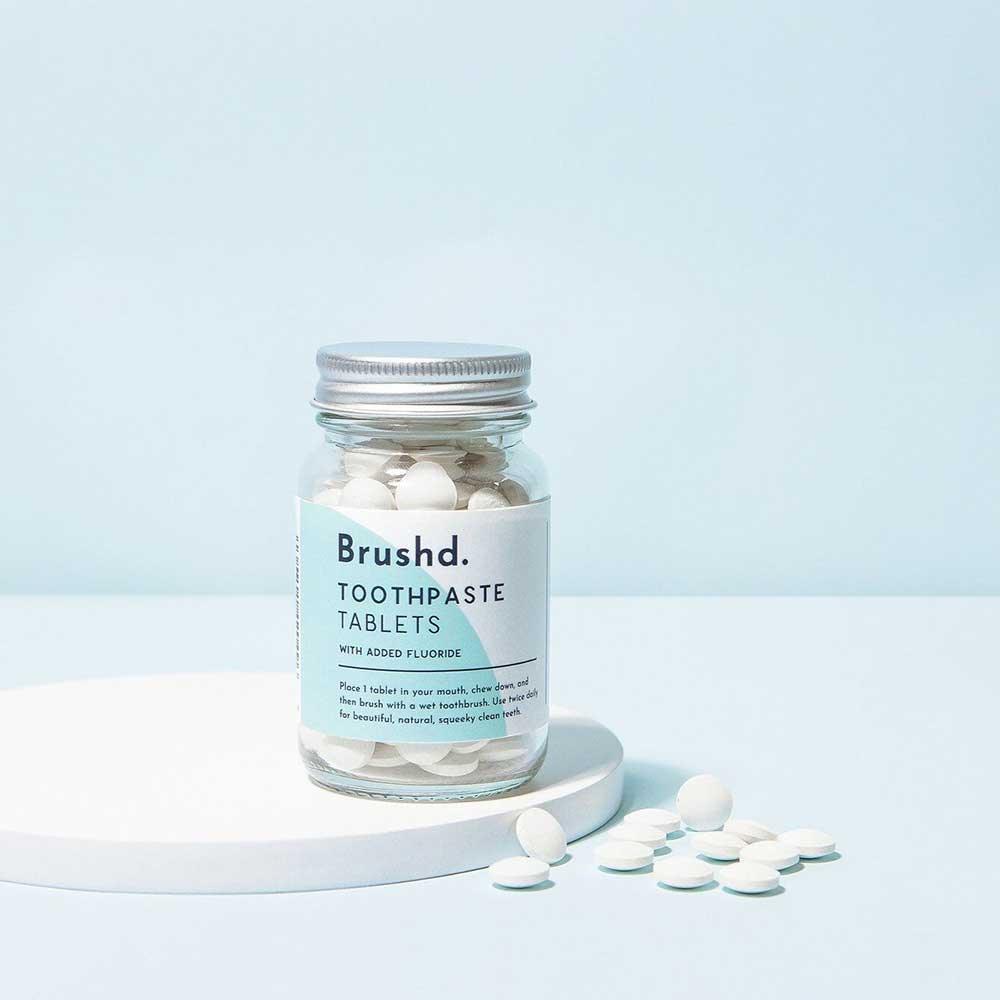 brushd toothpaste tablets jar