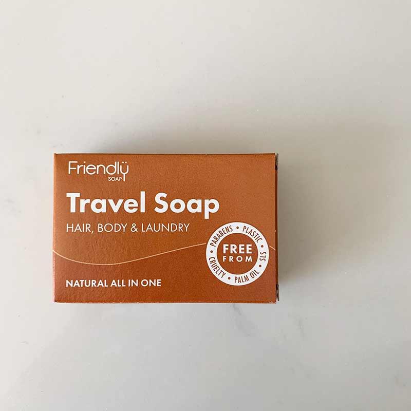 Travel Soap Bar Hair & Body Wash 100 Plastic Free Hand Luggage