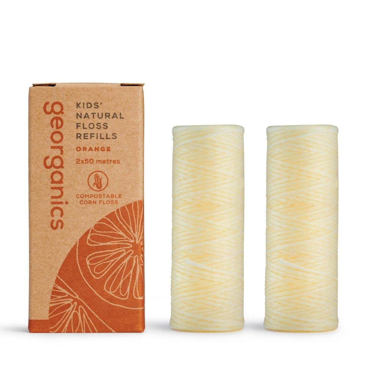 Georganics Natural Floss Refill - Orange - The Friendly Turtle