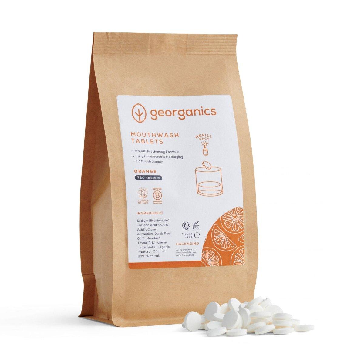 Georganics Mouthwash Tablets - Orange - The Friendly Turtle