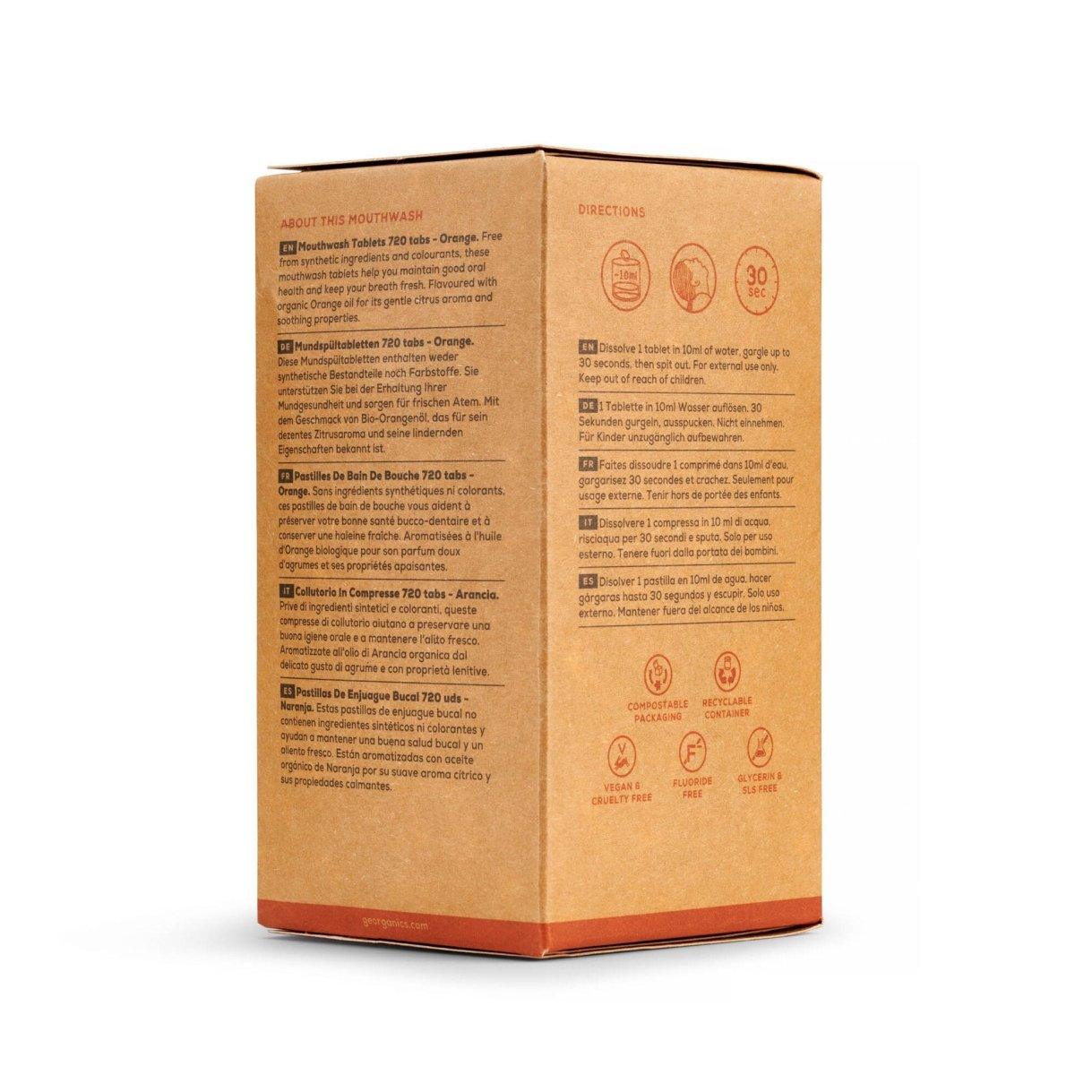 Georganics Mouthwash Tablets - Orange - The Friendly Turtle