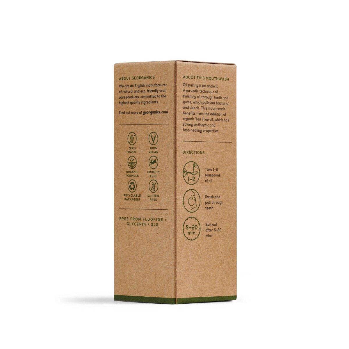 Oil Pulling Mouthwash - Tea Tree - The Friendly Turtle