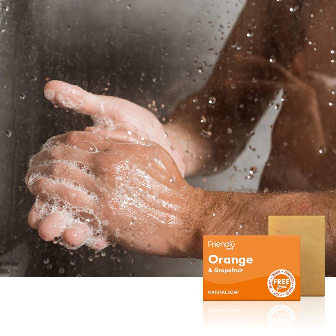Friendly Orange & Grapefruit Natural Soap Bar - The Friendly Turtle