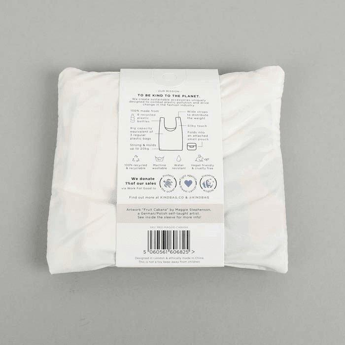 reverse side of bag
