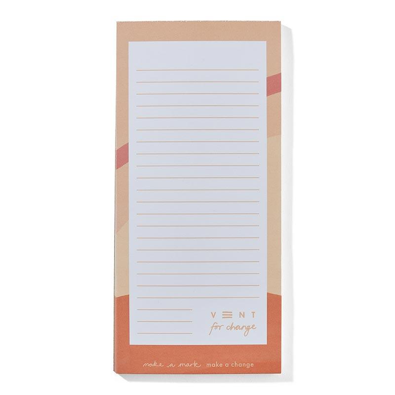lined recycled paper list pad