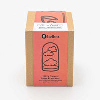 helleo natural room fragrance in cardboard packagig