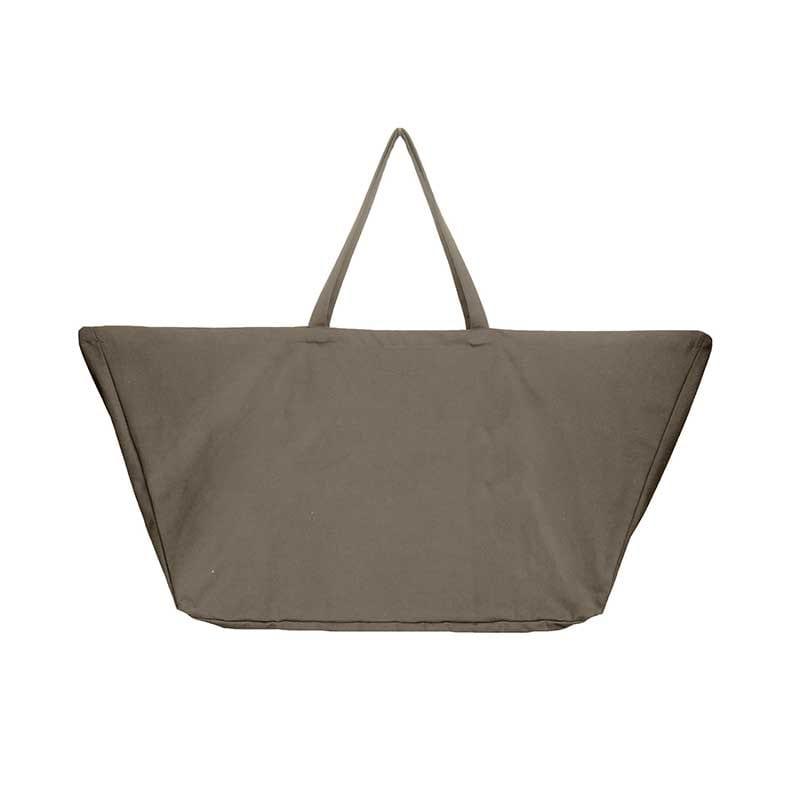 extra large cotton bag in clay colour