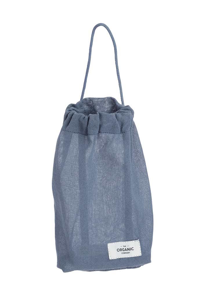 small drawstring bag with pull string