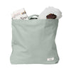 dusty mint my organic bag with shopping in