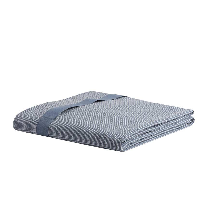grey blue wellness towel