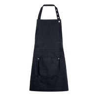 gardening apron with pockets in black