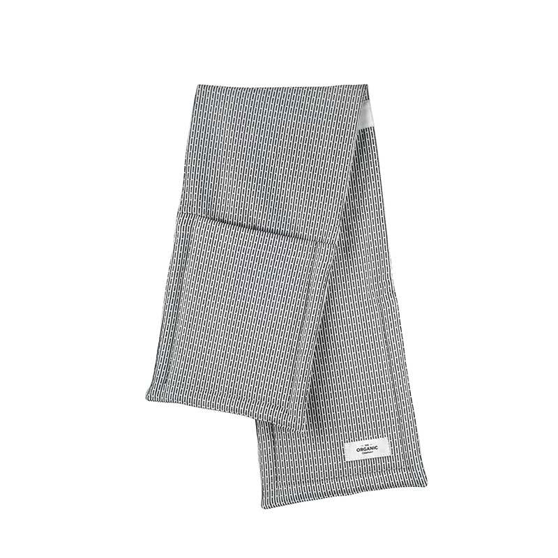 organic cotton oven gloves in white grey