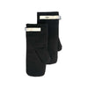 organic cotton oven mitts in black