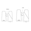 organic cotton oven mitts technical drawing