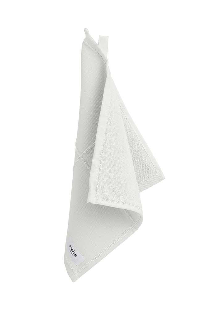 organic face cloth in natural white