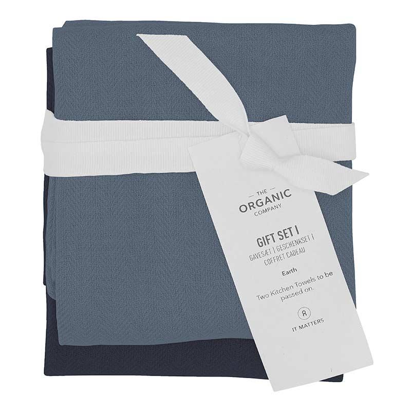 organic cotton kitchen towel gift set