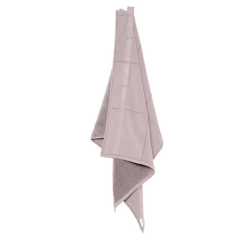 dusty lavender towel to wrap hanging up