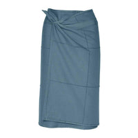 grey blue towel to wrap