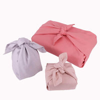 gift wrapping set in coral colours