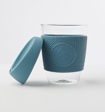 Reusable Glass Coffee Cup - 340ml - The Friendly Turtle