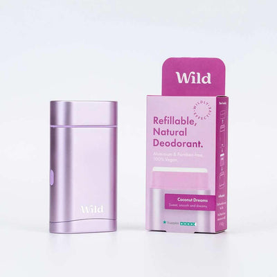 wild deodorant start pack with aluminium case