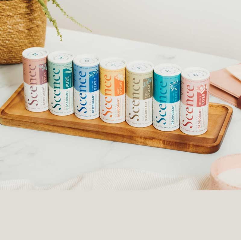 scence natural deodorant product shot