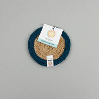 Seagrass & Jute Coaster - Denim