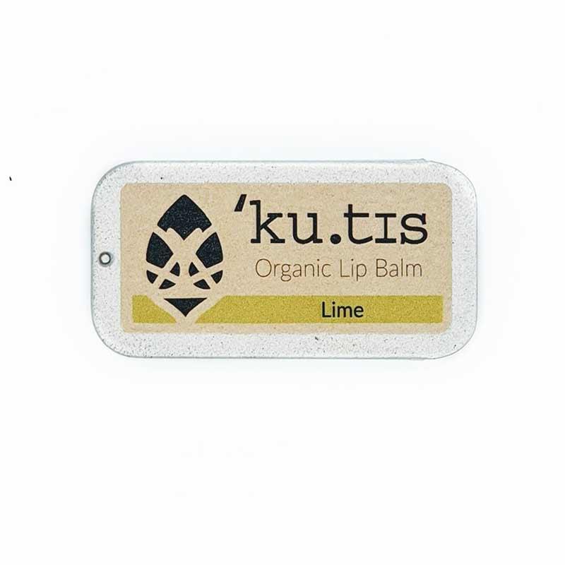 organic lip balm scented with lime
