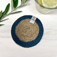 Seagrass & Jute Coaster - Denim