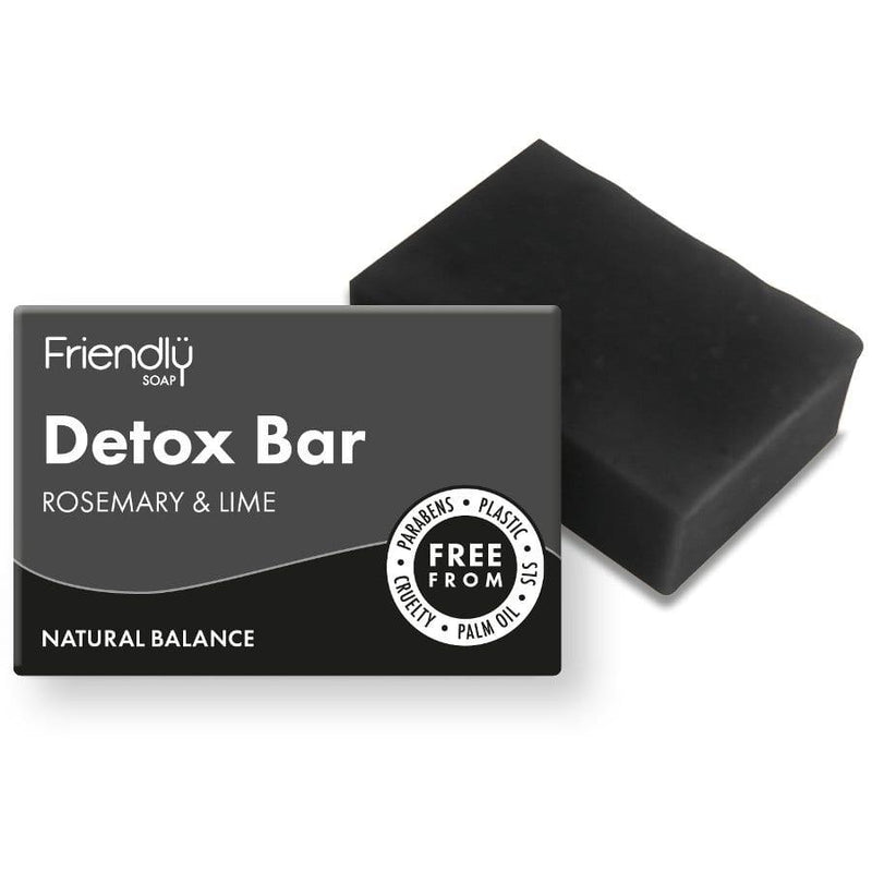 friendly soap detox charcoal face wash bar