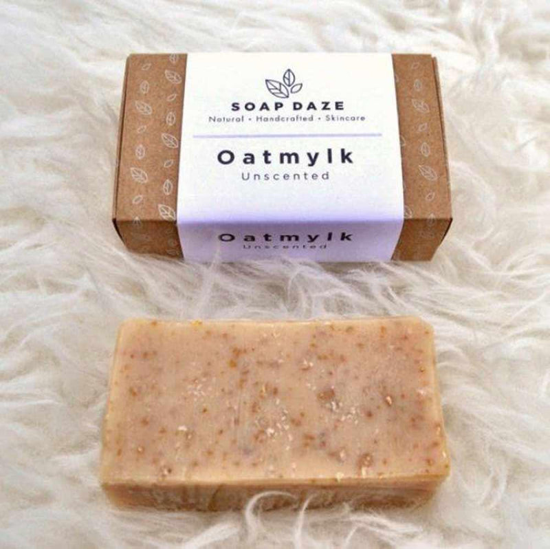 sustainable soap bar next to cardboard box