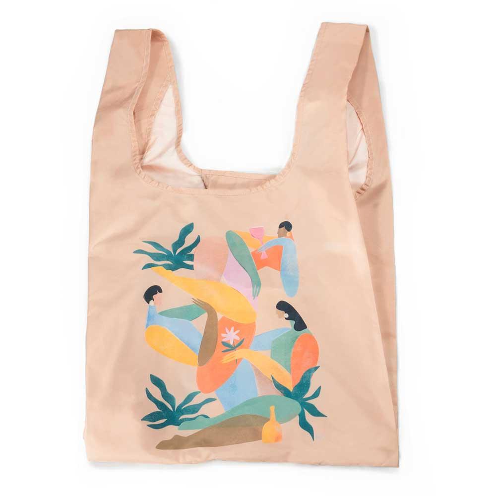 a summer afternoon reusable shopping bag