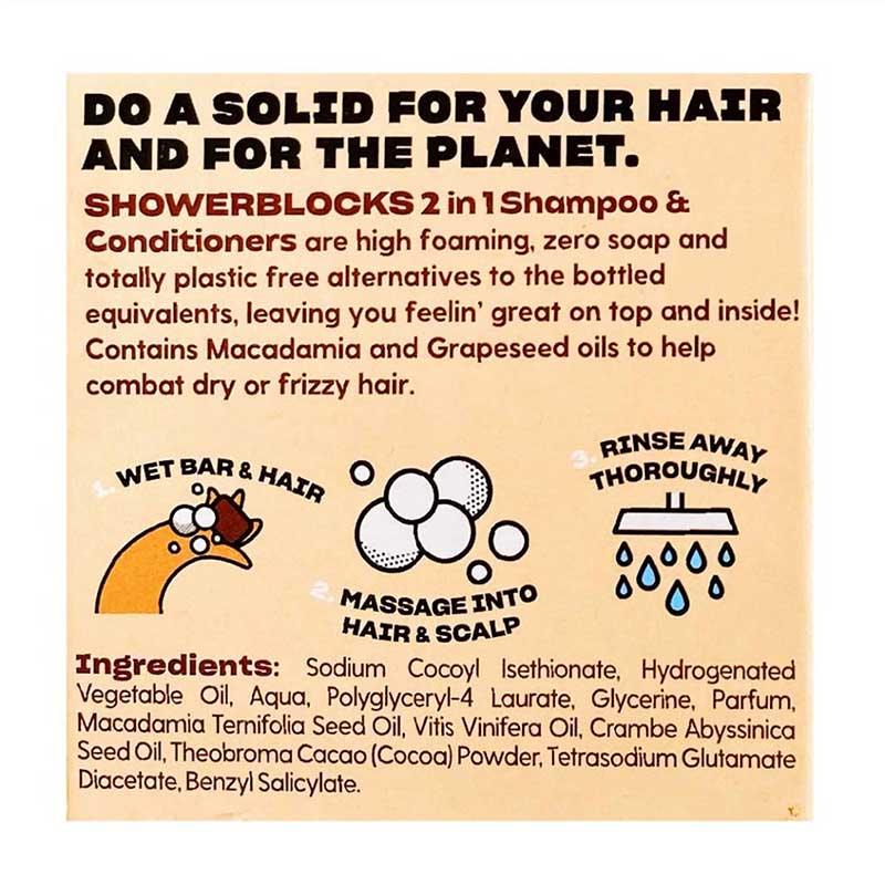 shower blocks dry frizzy hair ingredients list