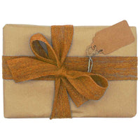 Kraft Paper Gift Wrap, Brown Jute Ribbon & Kraft Tag - The Friendly Turtle