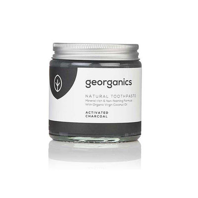 georganics natural toothpaste charcoal activated 120ml