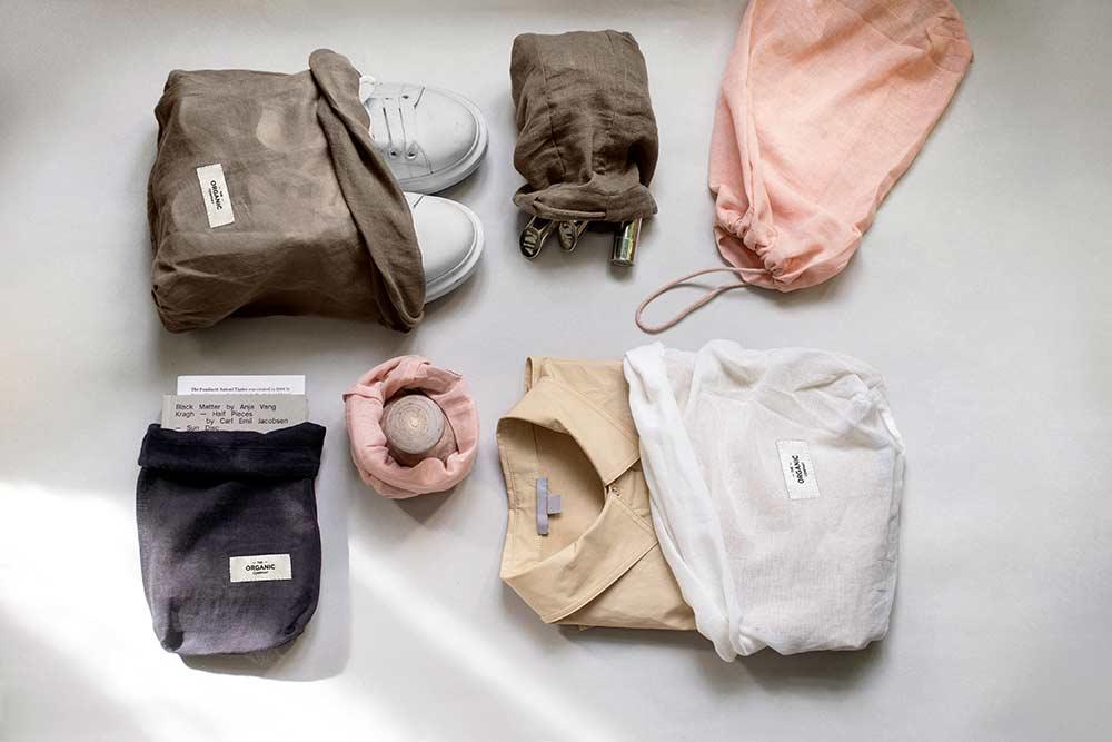 all purpose cotton bags in a collection shot