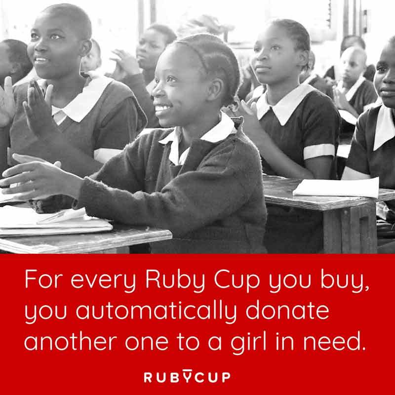 ruby cup buy one give one banner