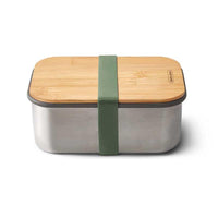 green lunchbox with bamboo lid
