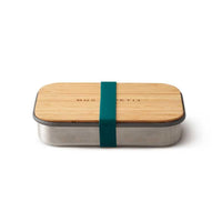 sustainable reusable salad sandwich box with bamboo lid ocean