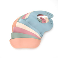 silicone baby bib in 5 colours