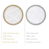 2 types of bamboo make up remover pads