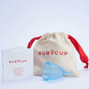 ruby cup menstrual cup in blue