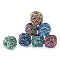 recycled twine in different colours