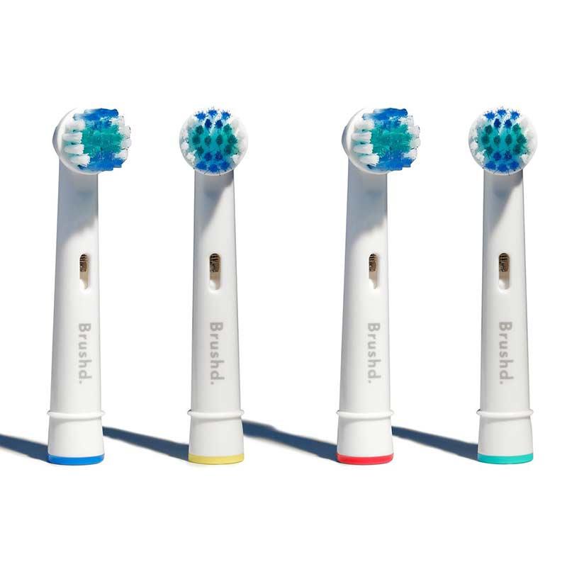4 pack oral b recyclable electric toothbrush heads