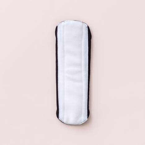 black cloth sanitary pad folded