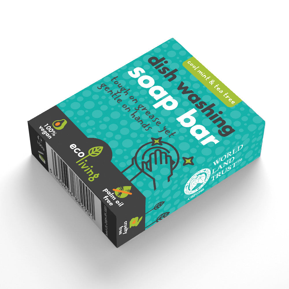 Ecoliving Dish Soap Bar - Cool Mint & Tea Tree