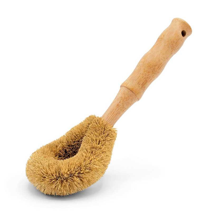 bambaw dish brush with wooden handle