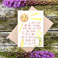 plantable wildflower card with get well message